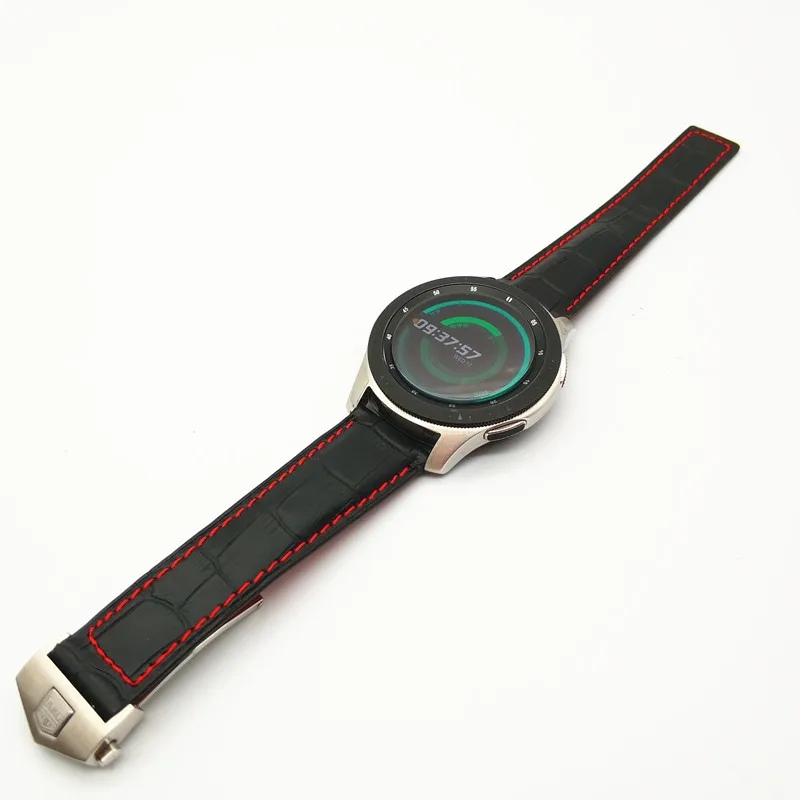 Ремешок AKGLEADER из натуральной кожи для часов браслет Samsung Galaxy Watch 46 мм 42 Gear S3 Classic