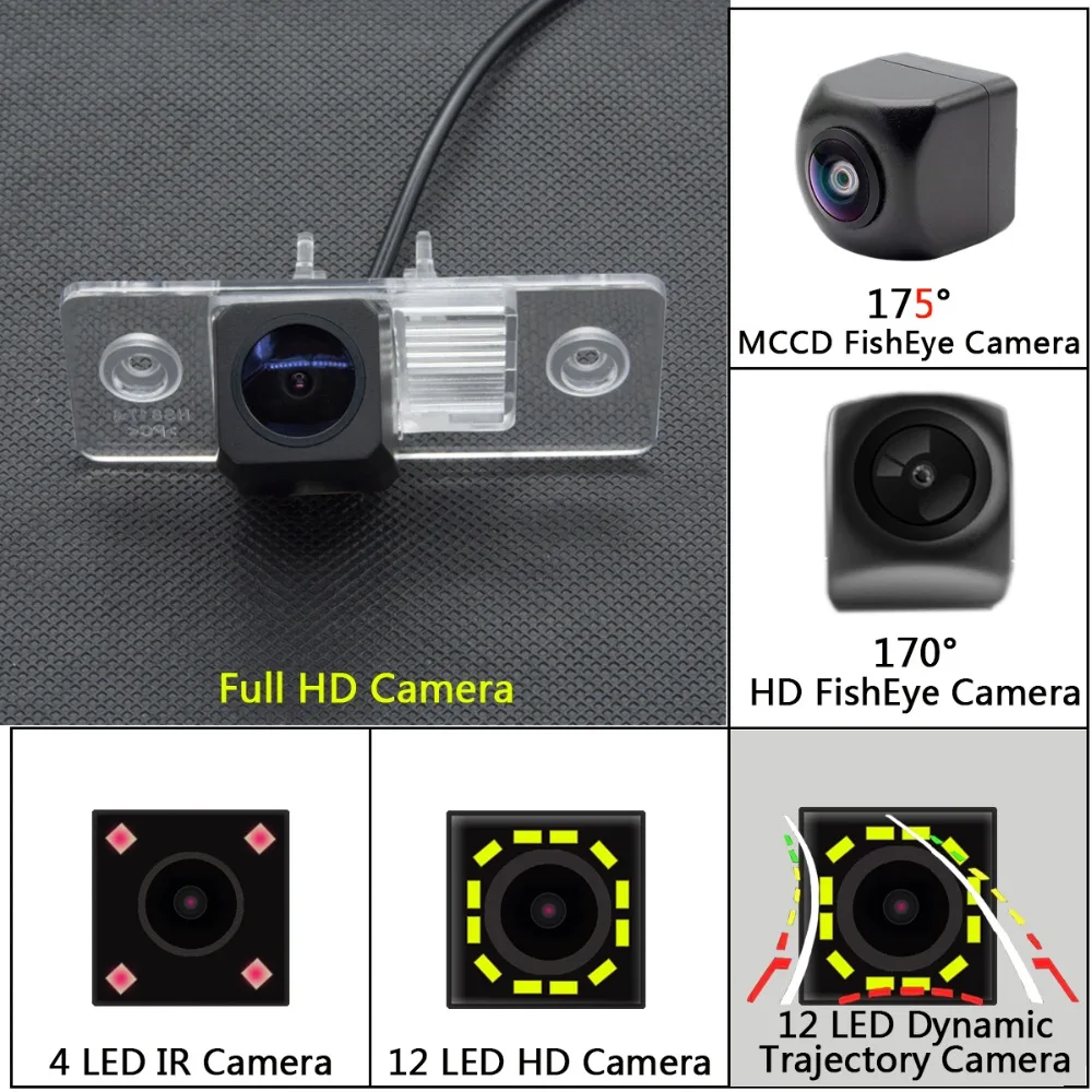 

12 LED Dynamic Trajectory Backup Reverse Camera For VW Volkswagen Passat Touareg Jetta Polo Bora Goft Tiguan Porsche Cayenne