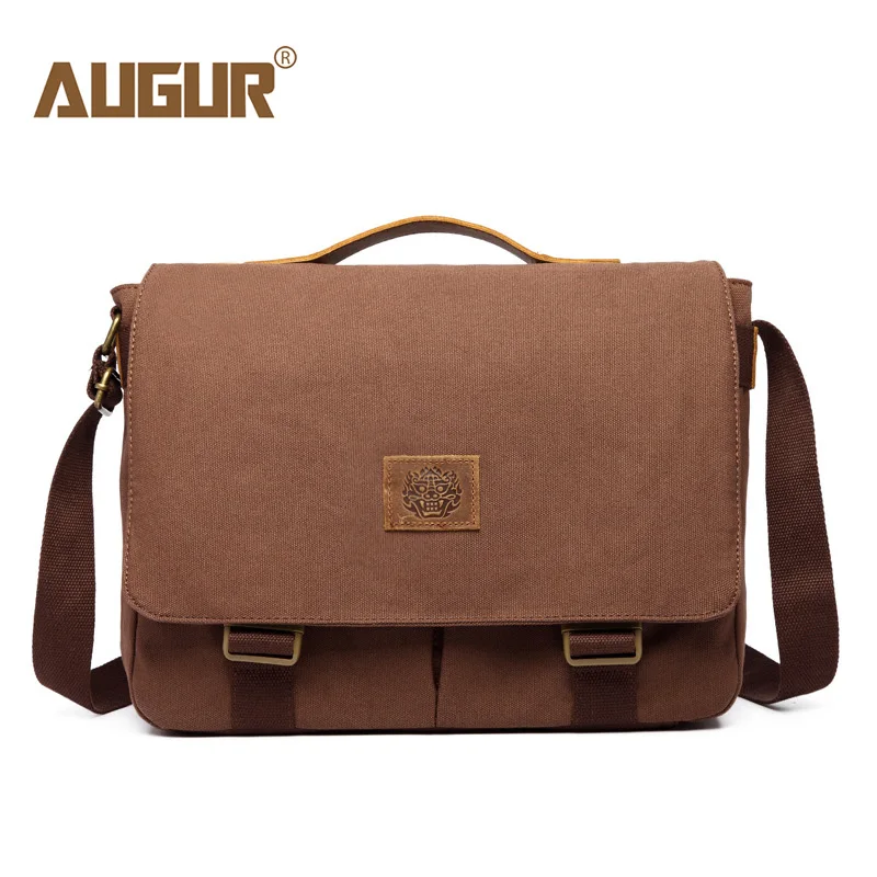 

Augur Men Messenger Bags Canvas Men's Handbags Travel Shoulder Bags Vintage Male Briefcase For School Teenagers Bolsos Mujer