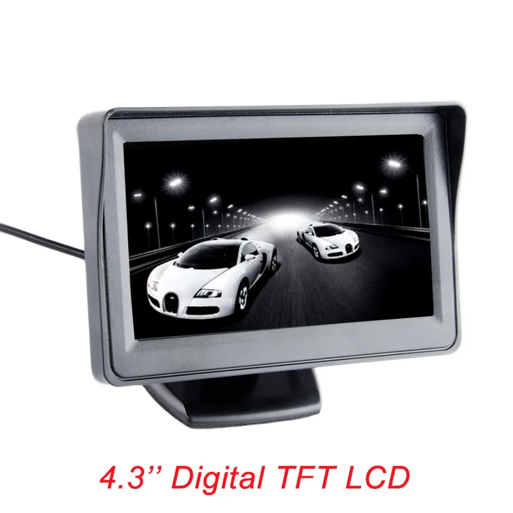 

Viecar 4.3-inch color TFT LCD monitor display Car parking rearview backup 4.3'' video PAL/NTSC FREE SHIPPING