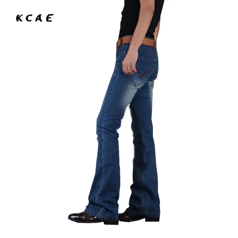 

Micro-horns jeans men's Loose size Bell-bottoms pants male Spring and Summer thin Section pants Korean Casual pants 36 38 40