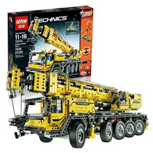 LEPIN 20004 2606Pcs Technic Motor Power Mobile Crane Mk II Model Building Kits Minifigures Blocks Bricks Children Toy Gift 42009