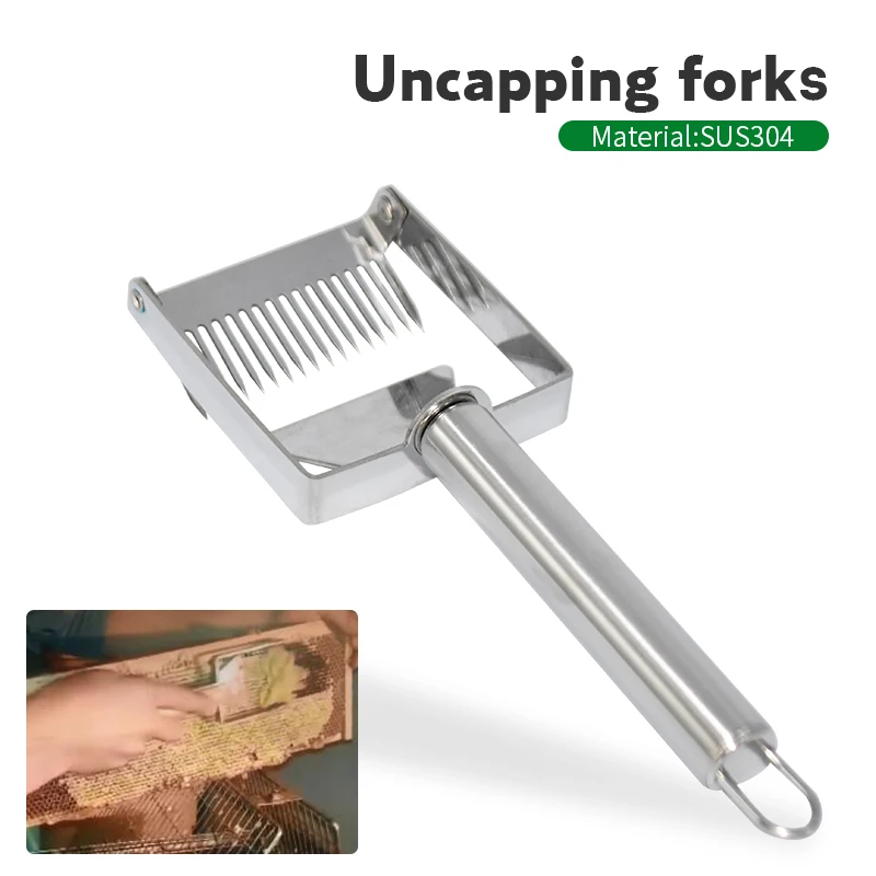 

Stainless Steel Honey Scraper Fork Honeycomb Honey Uncapping Fork Shovel Equipment Beekeeping Tools
