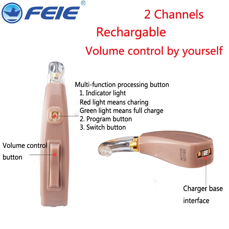 USB Перезаряжаемые аппарат слуховые аппараты для глухих MY-202 Clear Voice Открыть Fit цифровой глухих помощь уха оборудование Прямая поставка