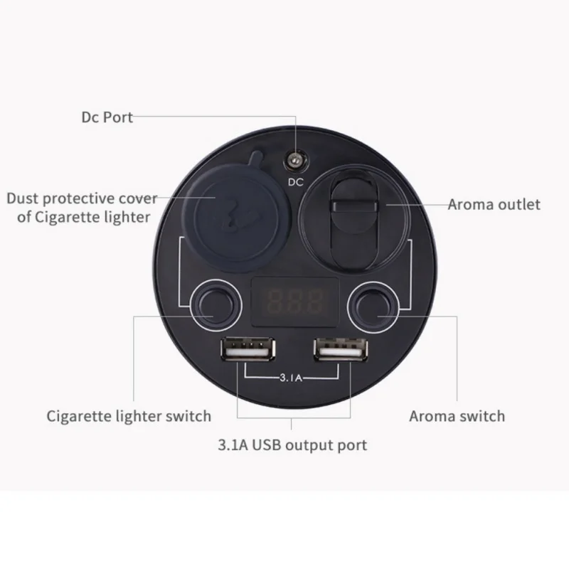 Диффузор для эфирных масел с двумя портами usb адаптер безпротивотуманный очиститель воздуха ароматерапия автомобильный диффузор с зажигалкой и молотком Безопасности