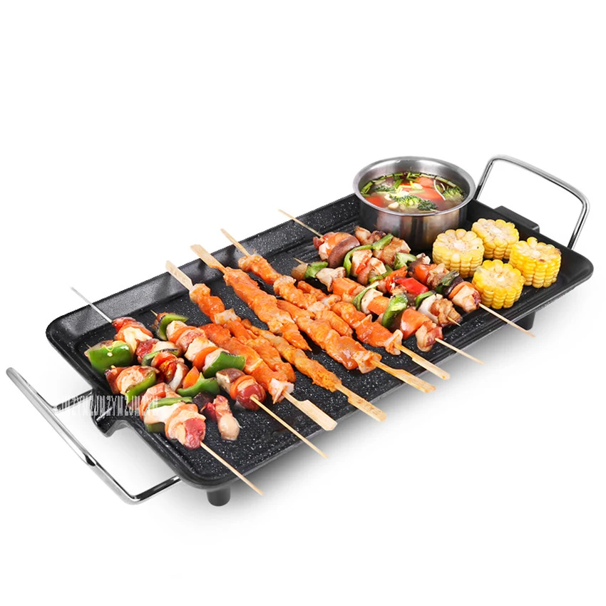 

RS-KP151A Multi-function Korean electric grill round buffet barbecue household smoke-free non-stick electric baking pan 1700W