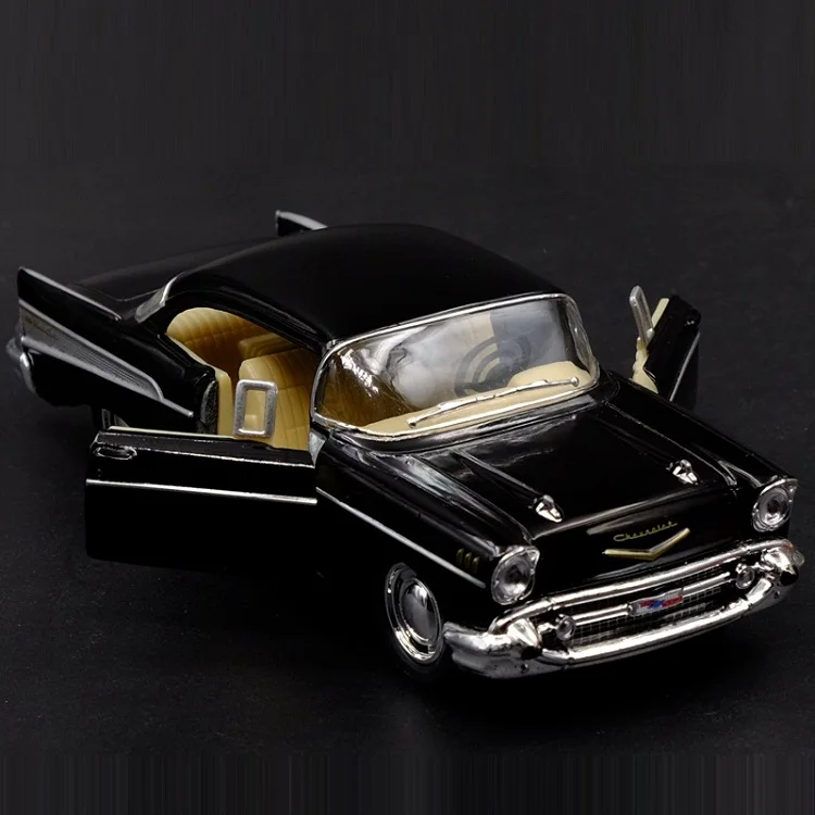 Высокая имитация изысканных литых и игрушечных автомобилей KiNSMART автомобильный Стайлинг Chevrolet 1957 Bel Air классический автомобиль 1:40 литая модель из сплава