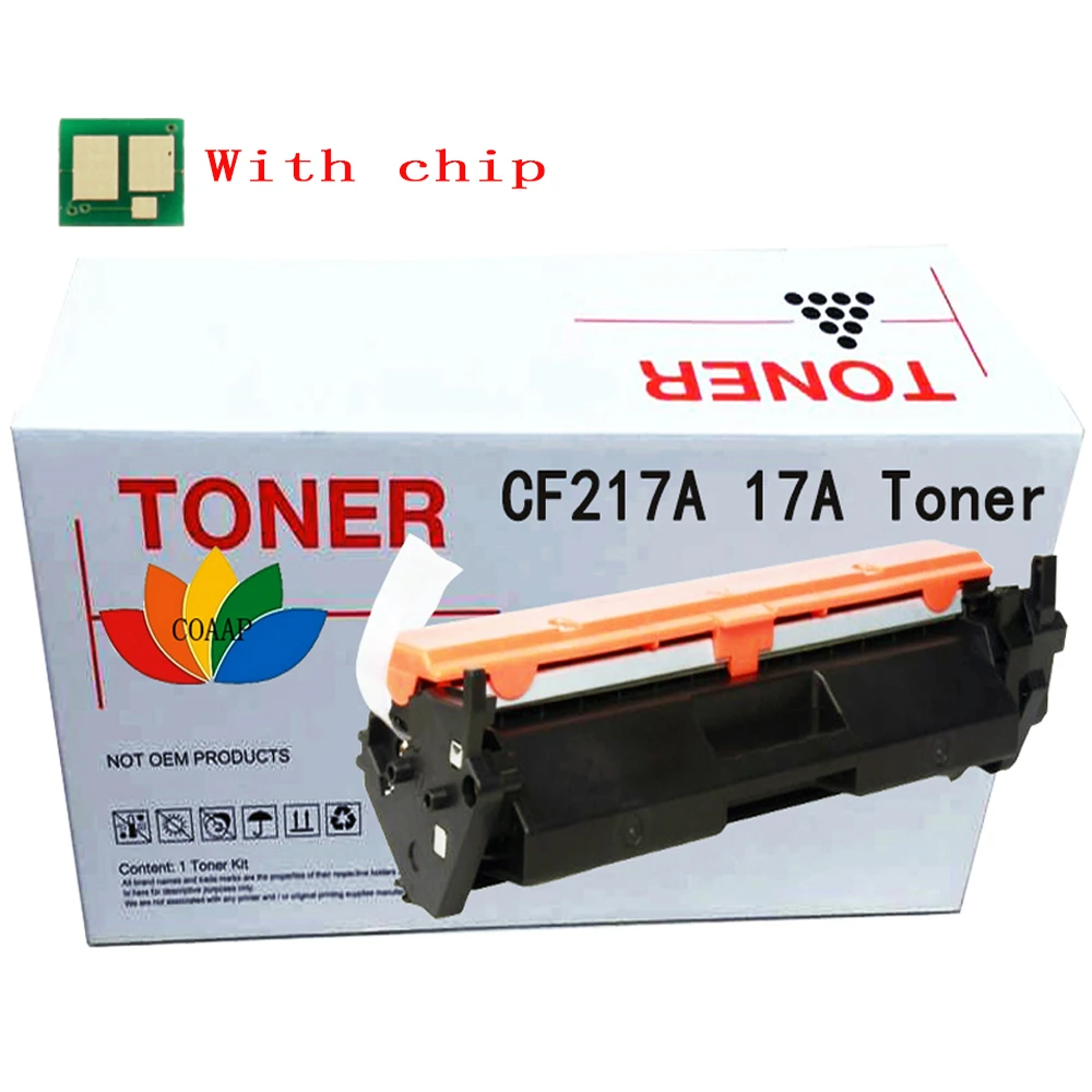 1 paquete (con chip) de cartucho de tóner de repuesto cf217a 17a 217a para  la serie de impresoras hp m130a m130fn m130fw m130nw m130 m102a  m102W|Cartuchos de tóner| - AliExpress