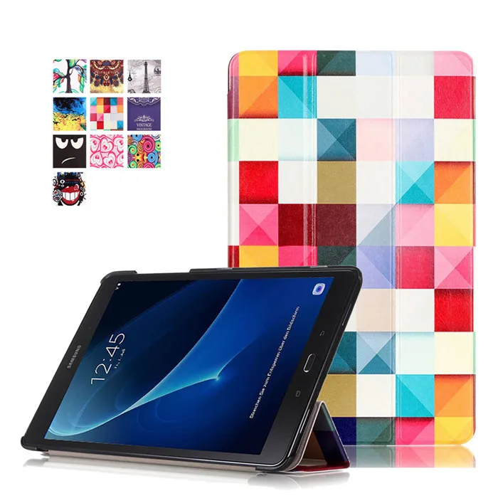 50 шт. PU Стенд чехол для Samsung Galaxy Tab 10.1 T580 t585 t580n t585n 10." Планшеты+ Экран протектор