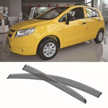 

Jinke 4pcs Blade Side Windows Deflectors Door Sun Visor Shield For Chevrolet Aveo Hatchback 2011-2013