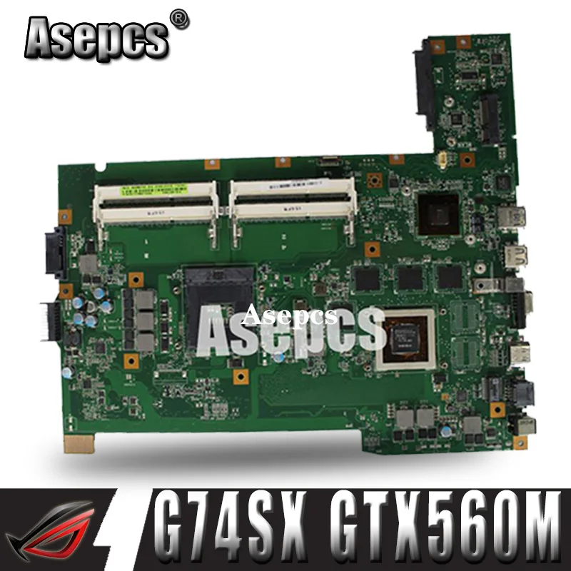 Asepcs G74SX Laptop motherboard For Asus G74S G74 Test original mainboard 2D GTX560M-V3G Video card | Компьютеры и офис