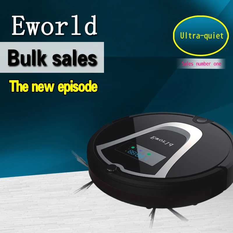 Eworld M884 Smart Wet Robot Vacuum Cleaner Wet and Dry Clean MOP HEPA FilterSelf Charge ROBOT Carpet Sweeper Online Shipping