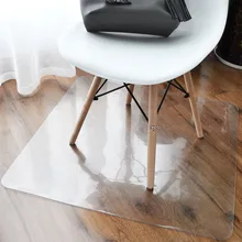 Прозрачный напольный коврик толщиной 1,5 мм, пластиковый ПВХ круглый дверной коврик, деревянный коврик для защиты пола, вращающийся стул, нескользящий ковер