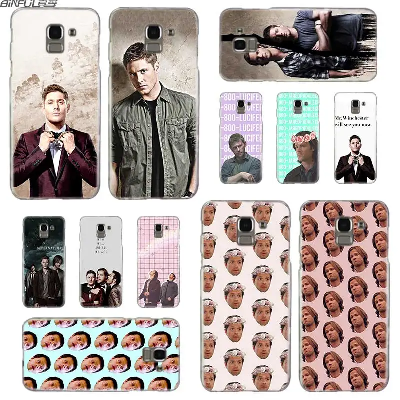 

BINFUL Transparent hard case for Samsung J3 J4 J5 J6 J7 J8 2015 2016 2017 EU 2018 Prime Max TV supernatural