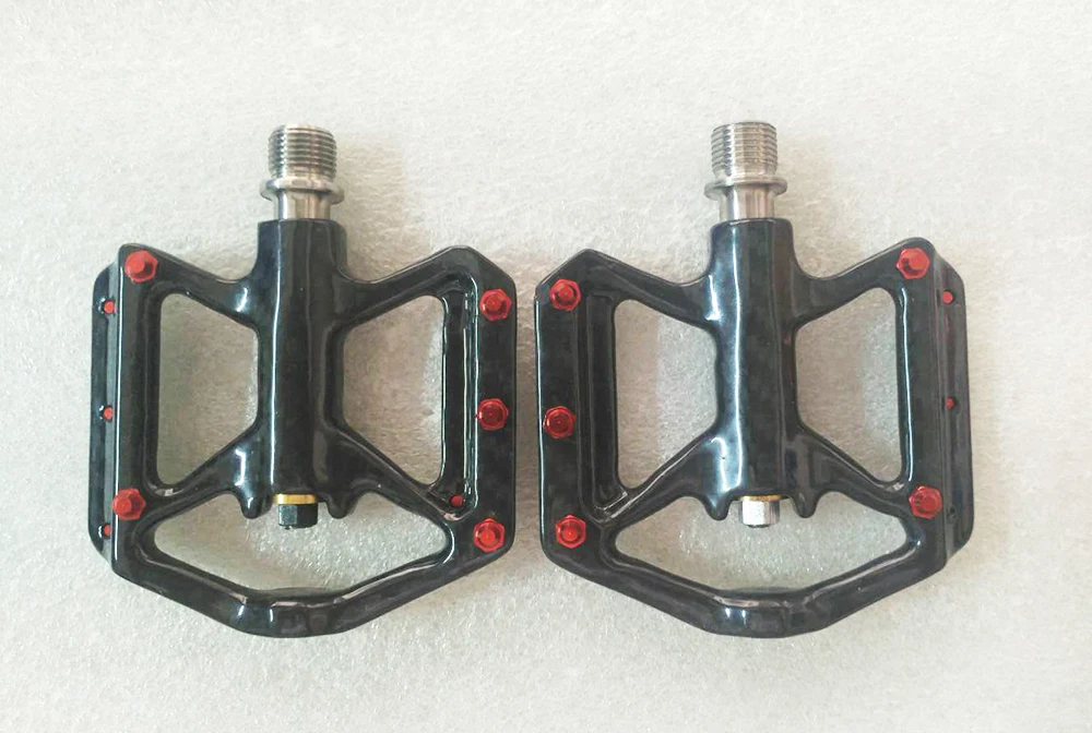 Pedais da Bicicleta de Estrada Item Quente Peso Leve 155g Completo Carbono Titânio Eixo Mtb C251