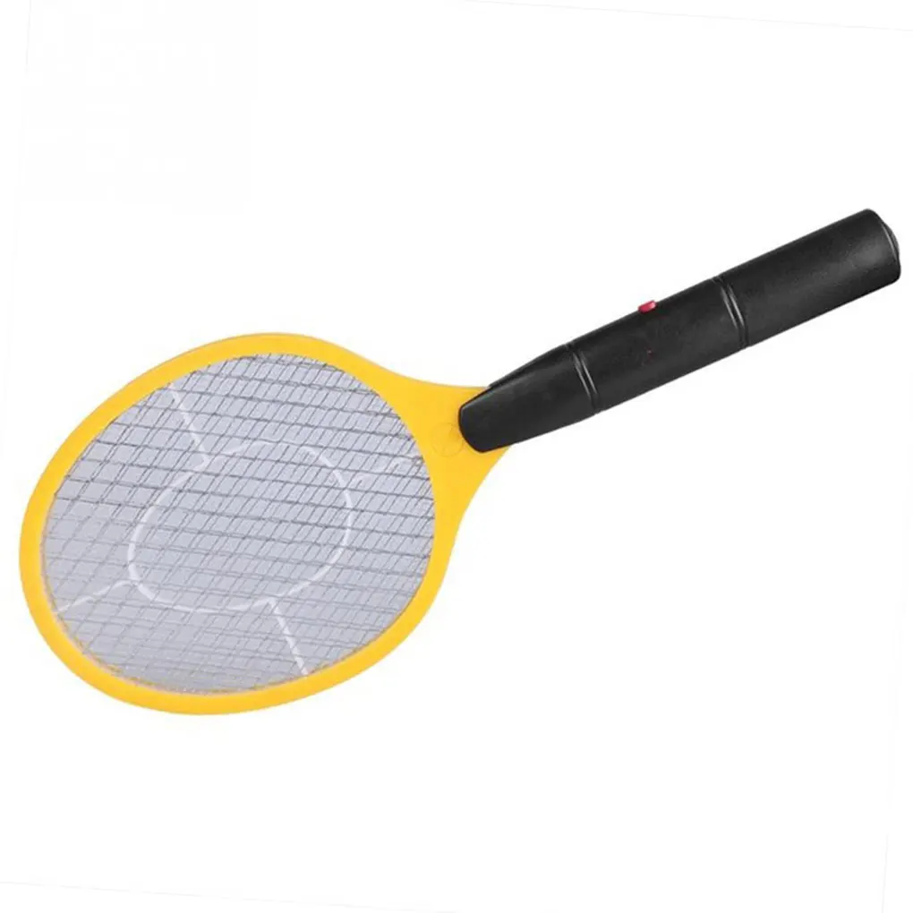 New Arrival Triple Nets House Fly Swatter Electric Pest Repeller Bug Zapper Racket Wireless Long Handle