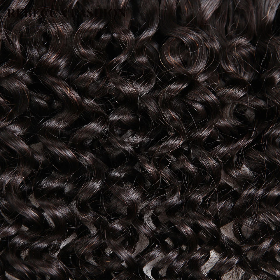 Rebecca Brazilian Remy Curly Bulk Human Hair For Braiding 1/3/4 Bundles 10 to 30 Inch Color 1B/99J Hair Extensions