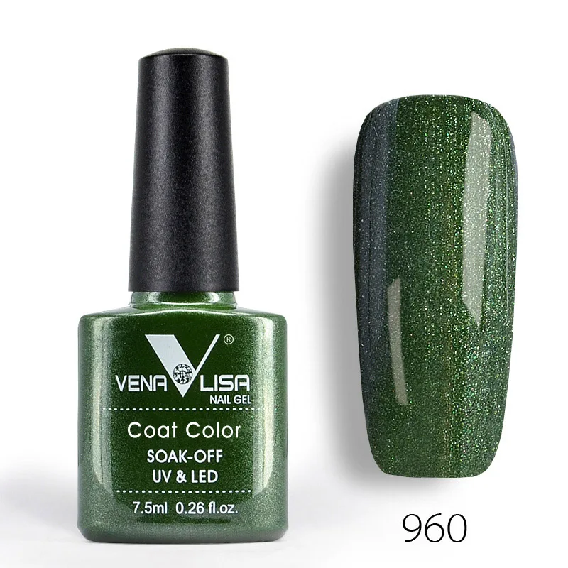 VENALISA, Органический Гель-лак для ногтей, 60 цветов, 7,5 мл, дизайн ногтей canni, спа-салон, сделай сам, впитывается, УФ светодиодный, без запаха, эмальный Гель-лак для ногтей - Цвет: 960