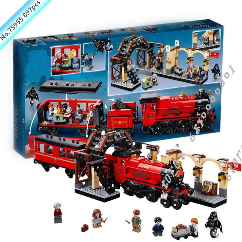 

Harri Potter movie Series Hogwarts Express Train Set Building Blocks Bricks Compatible 75955 legoingly Model Building Toys