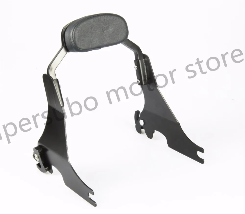 Viking Iron Born Blade 25" Sissy Bar With Foldable Luggage Rack For Sportster 883 Iron XL883N Matte Black