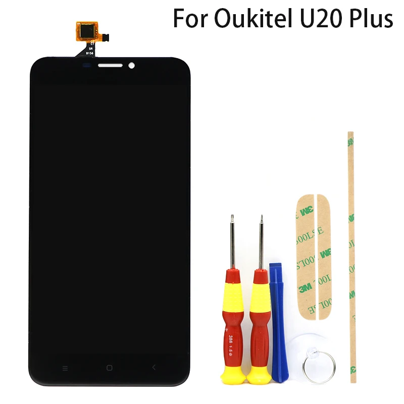 Для Oukitel U20 Plus ЖК дисплей + кодирующий преобразователь сенсорного экрана в сборе