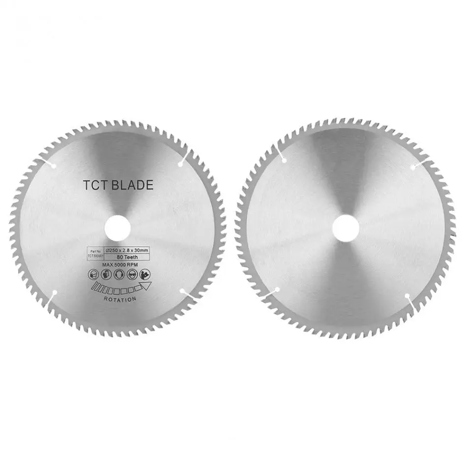 80 т зубы твердосплавных TCT пильный диск для резки древесины инструмента отверстие Диаметр 30 мм