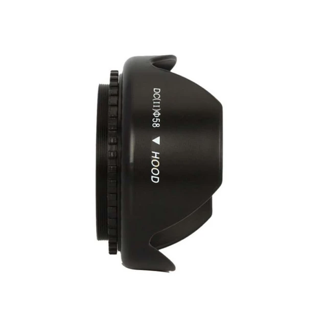 58mm UV Filter Lens Cap Petal Lens Hood for Nikon Canon EOS 1100D 650D