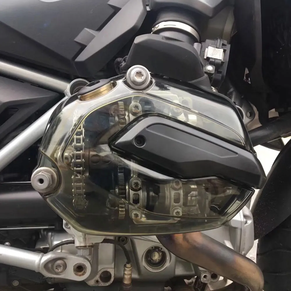 Защита двигателя мотоцикла крышка головки блока цилиндров крышка клапана прозрачные линзы для BMW R1200GS ADV R1200R R1200 RT RS высокое качество