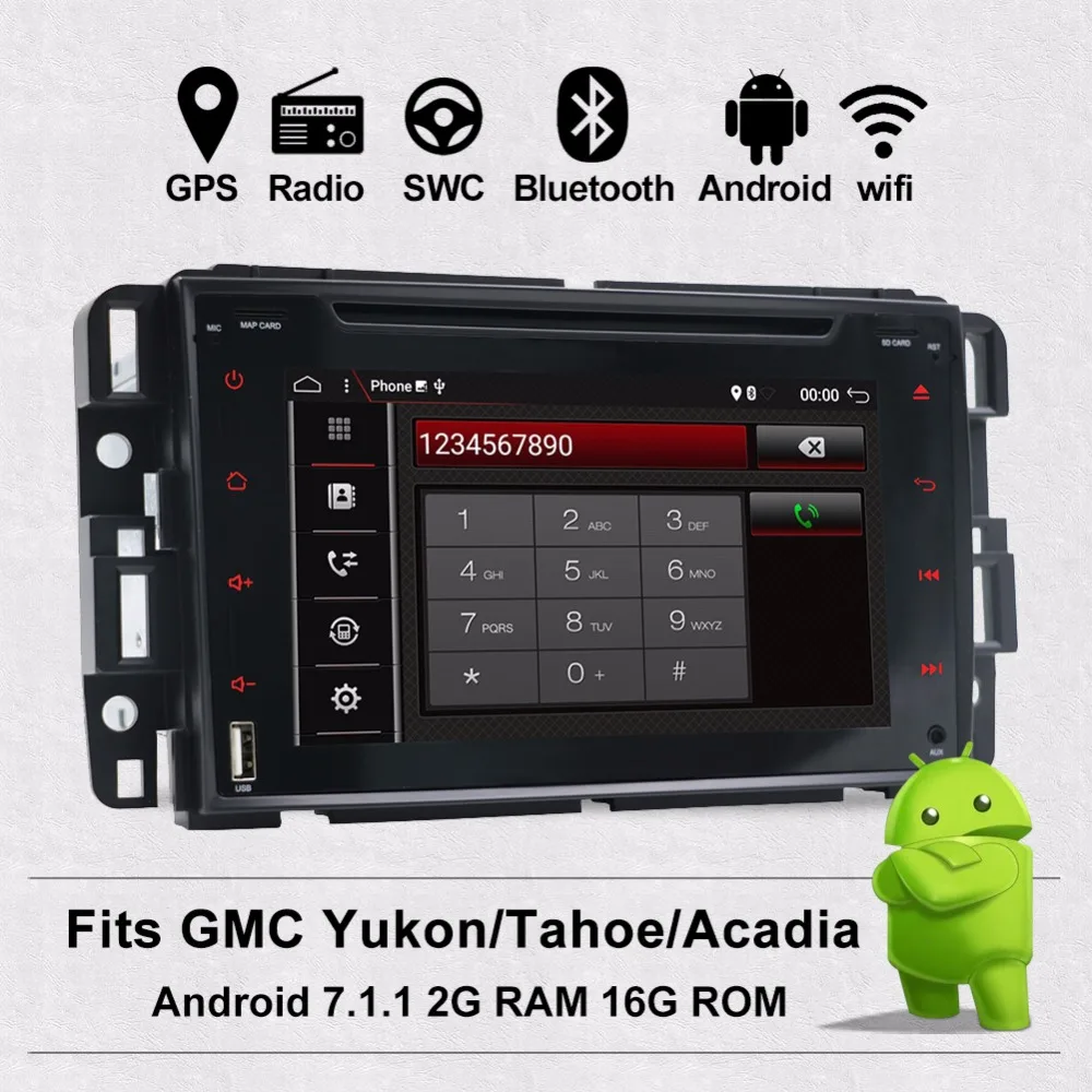 

Bosion 2G RAM Car Radio DVD Player Navigation GPS Wifi 4G Bluetooth Fits GMC Yukon Tahoe Acadia 2007-2012 + Free CANBUS