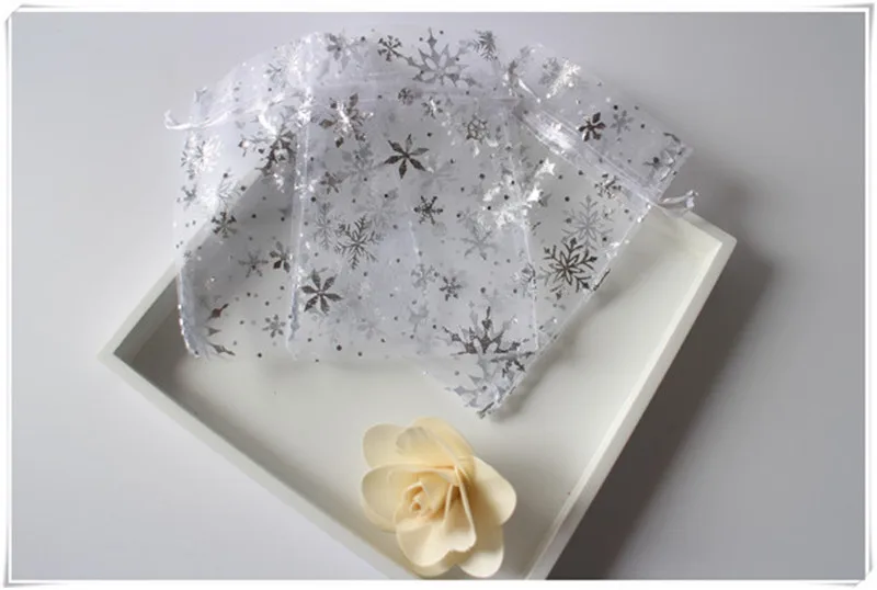 

pink Organza OEM Any size Silver Butterfly Organza Gift Candy Bags Jewellry Package Pouch