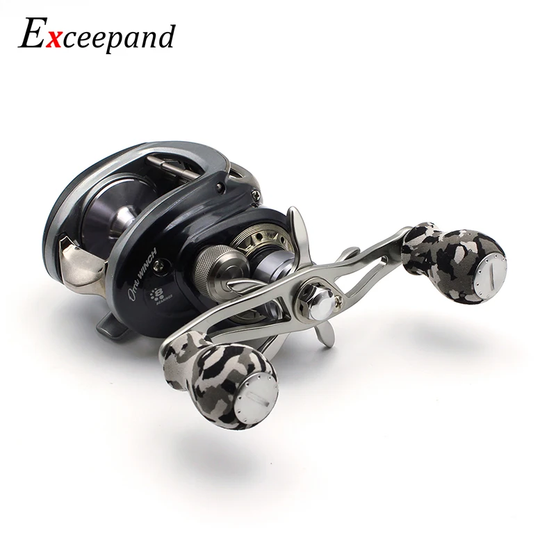 Exceepand Gray Camouflage Knob Grip Gunsomke Color Fishing Reel Handle for Abu Garcia Daiwa Saltwater Casting Reel Exceepand Gray Camouflage Knob Grip Gunsomke Color Fishing Reel Handle for Abu Garcia Daiwa Saltwater Casting Reel