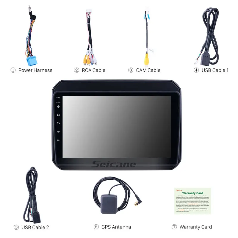  Seicane 9inch Android 8.1 GPS Radio for Suzuki IGNIS 2016-2018 with Bluetooth USB WIFI AUX support 