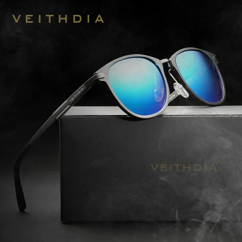 VEITHDIA Роскошные алюминиевые магниевые солнцезащитные очки унисекс