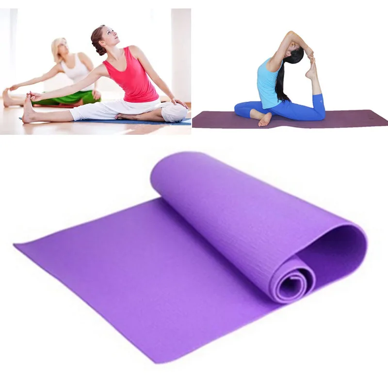 4MM extra thick 173cmX60cm high quality NRB non-slip yoga mat suitable for fitness Pilates exercise fitness equipment accessorie