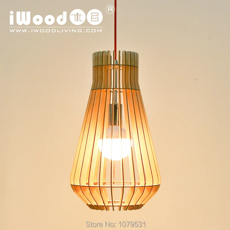 

2016 New Modern Design DIY Style Wooden Fish Basket Shape Small Pendant Lights Suspension Lamps For Home Decor