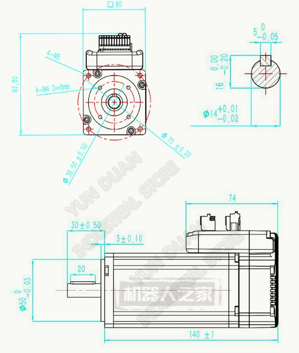 JMC интегрированный сервопривода 400 W 1.27Nm 3000 об/мин 60 мм NEMA24 постоянного тока 48В 3PH DSP Гибридный 60 nema24 мотор драйвер датчика для опрыскиватель cnc