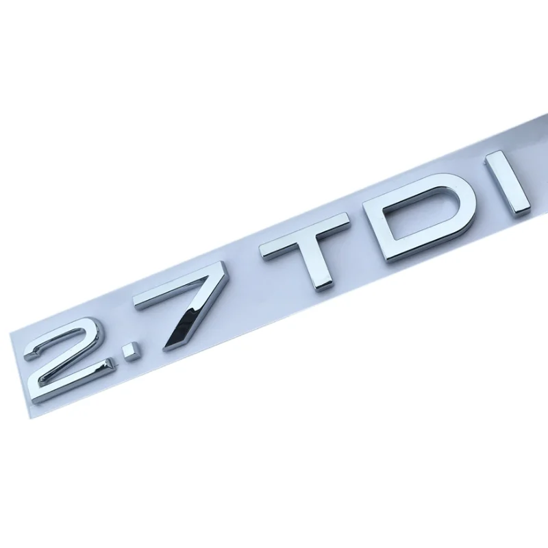 

1set/lot Free Shipping ABS 2.7TDI Chrome Rear Back Badge Emblem