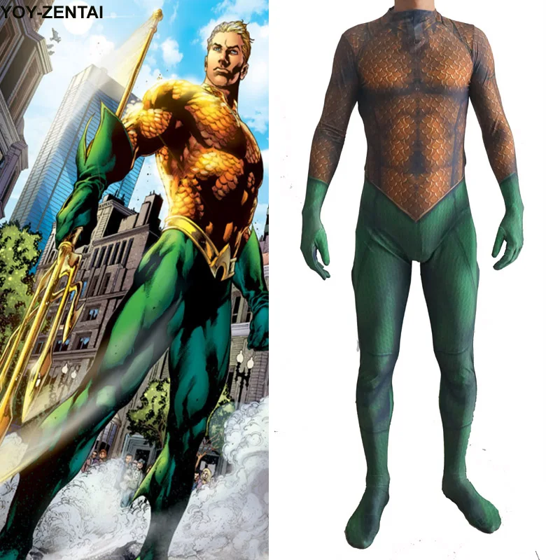 Movie Coser High Quality Custom Made Newest Hero Aquaman 