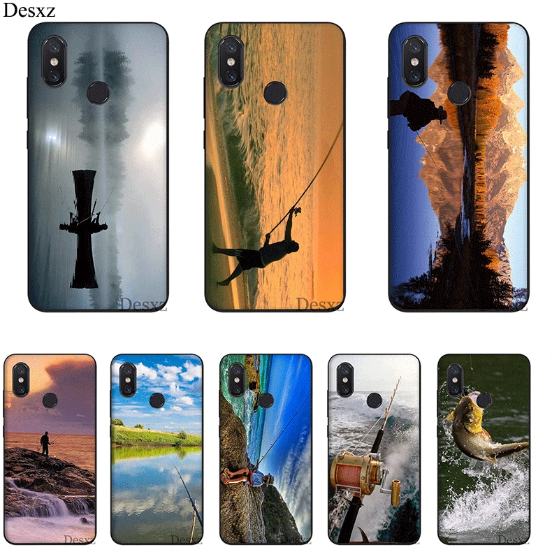 

Mobile Phone Case For Xiaomi Mi MAX 3 6 8 A2 Lite A1 A2 5X 6X F1 9 SE Silicone Cover FISHING Bag Shell Casing