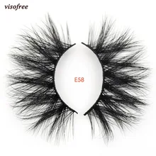 Visofree норки накладные ресницы 25 мм ресницы 27 мм норки ресницы ручной работы полный объем эффектный ресницы роскошь 3D норки ресницы 58E