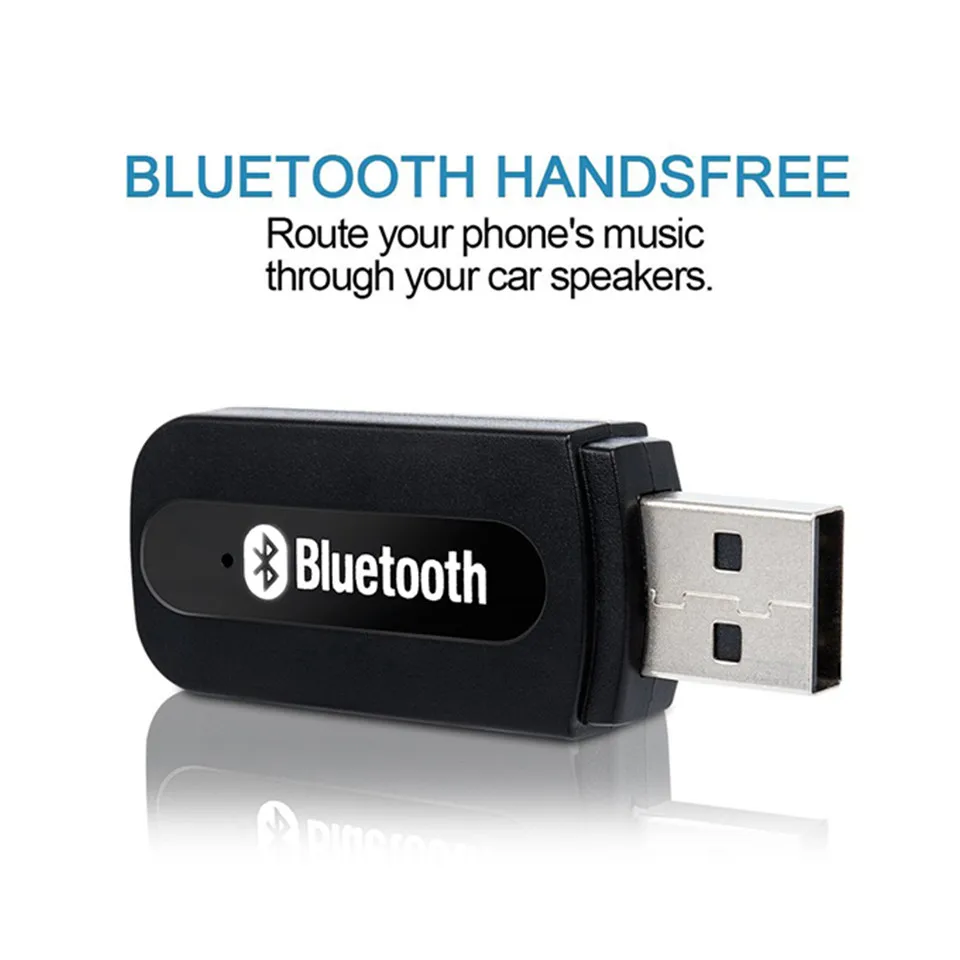 С аудиокабелем 3 5 мм USB Bluetooth приемник беспроводной аудиокомплект для автомобиля