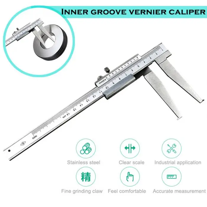 Новейший 10-160 мм нониус с внутренней канавкой суппорты из нержавеющей стали длинный коготь Высокая точность измерительный инструмент