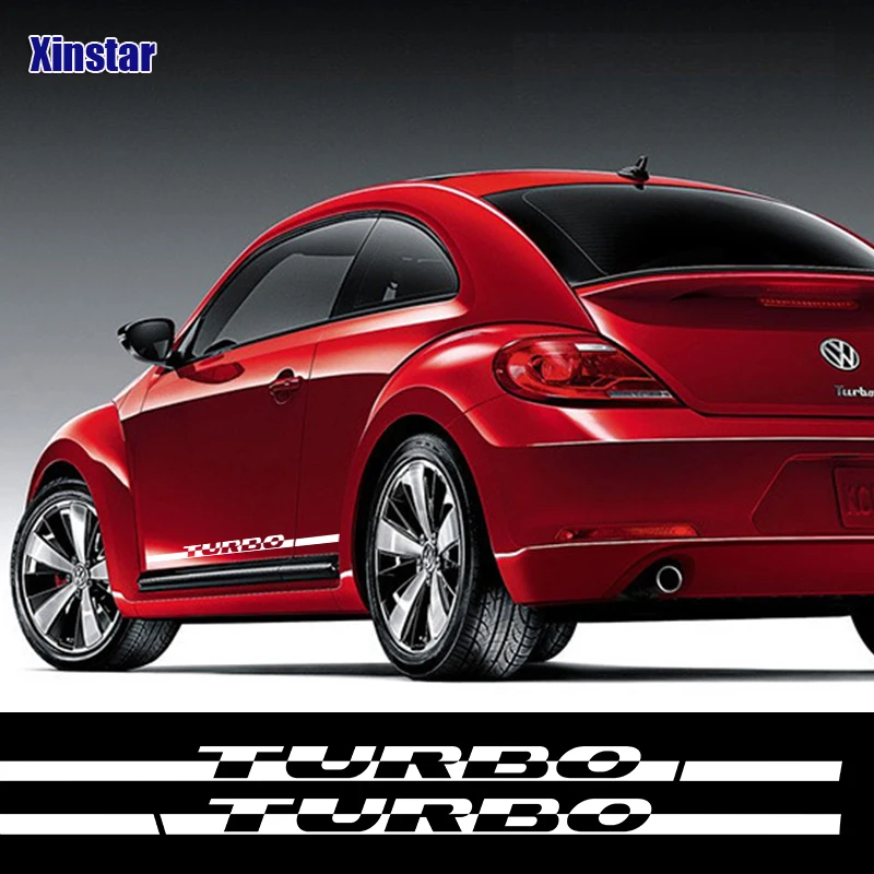 2 шт./лот турбо автомобильный боковой кузов декоративная наклейка для VK Volkswagen VW