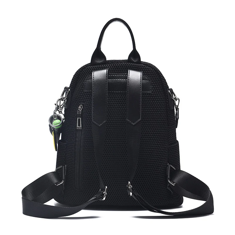 Female Travel Backpack Famous Brand College Lock Zipper Nylon Black Preppy Style School Bags For Teenagers Mochila Schoolbag