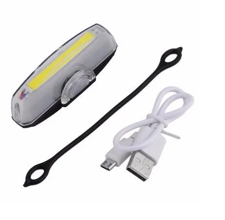 Discount 1 Set Bicycle Bike Front Rear Tail LED Light Mini Taillight USB Rechargeable 8