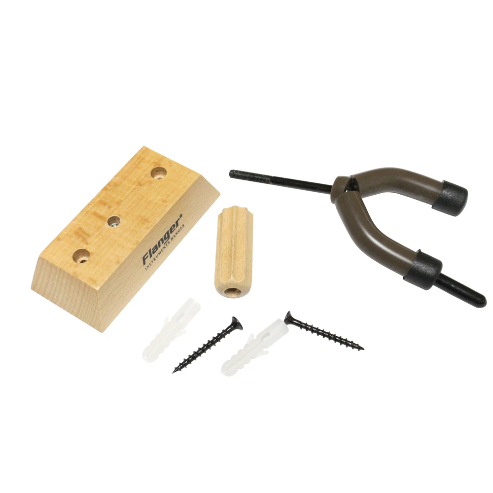 Flanger FH 03 Violin Wall Mount Holder Violin Wall Hangers Wooden Base