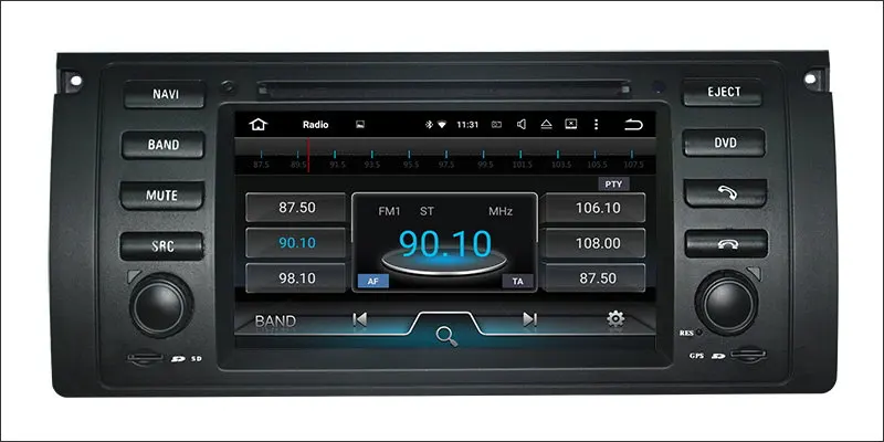 Clearance Liislee Car Android Multimedia For BMW 5 Series E39 / M5 E53 / M5 Stereo Radio BT CD DVD Player GPS Nav Navi Navigation System 4