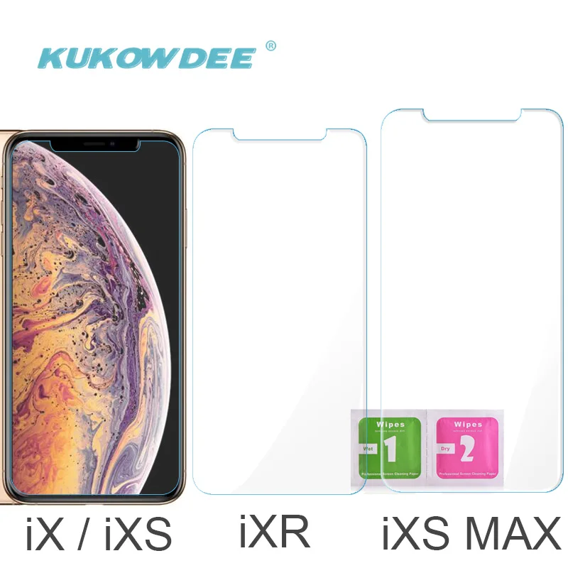 10 шт. 2.5D 9H Защитная пленка для экрана из закаленного стекла iPhone X XS Max XR защитная 7