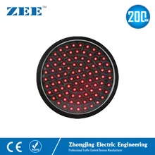 8 inches 200mm Red LED Traffic Signal Light Round LED Traffic Module Replacement 220V 12V 24V Replaced Lamp