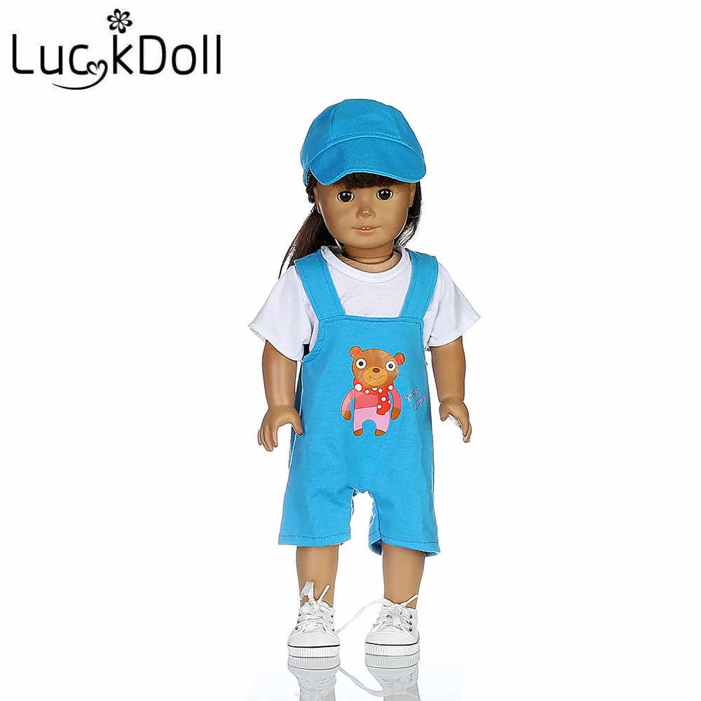 Кукольная Пижама LUCKDOLL 12 видов 18 дюймов американский размер 43 см Детская кукла